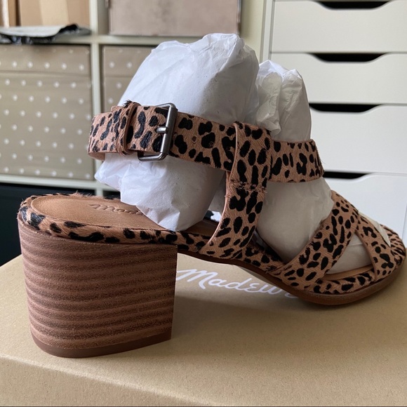 Madewell Alyssa Sandal in Spotted Calf Hair - Picture 5 of 11